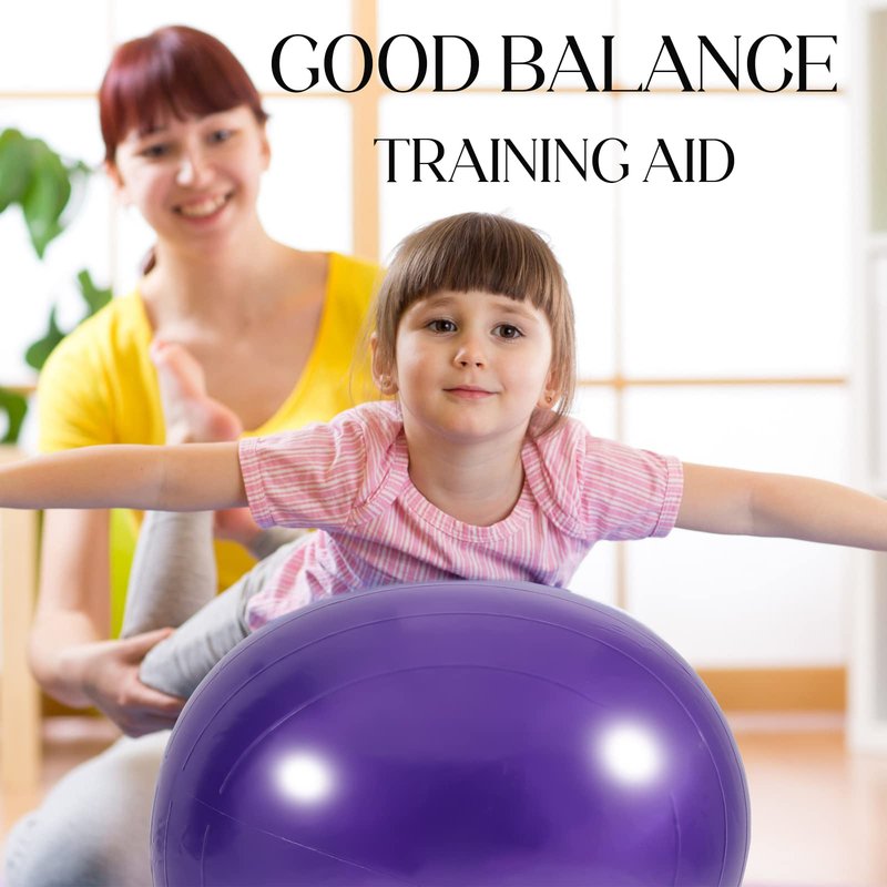 Outus 2 Pcs Peanut Ball 35 x 17.7 Inch Balance Stability Sitting Ball Yoga Ball Chair Exercise Ball Pump Sensory Seat Sensory Room Equipment for Autistic Kids Physical Therapy Core Strength Training