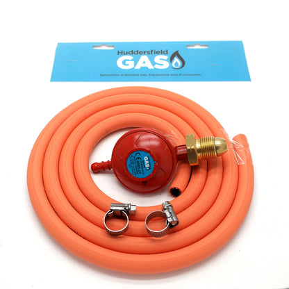 Huddersfield Gas Branded Propane Regulator 2m Hose Kit Fits Calor Gas & Flogas Screw in cylinders