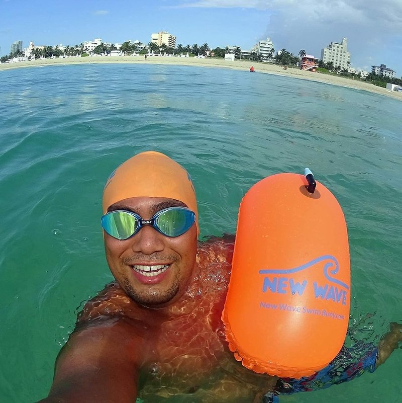 Swim Bubble and Cap Bundle - New Wave Orange Swim Accessories for Kids