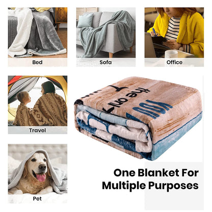 Anniversary Sherpa Throw Blanket for Wife, Ultra-Soft Micro Fleece, Valentines Day & Birthday Gift, for Bedding, Sofa & Travel