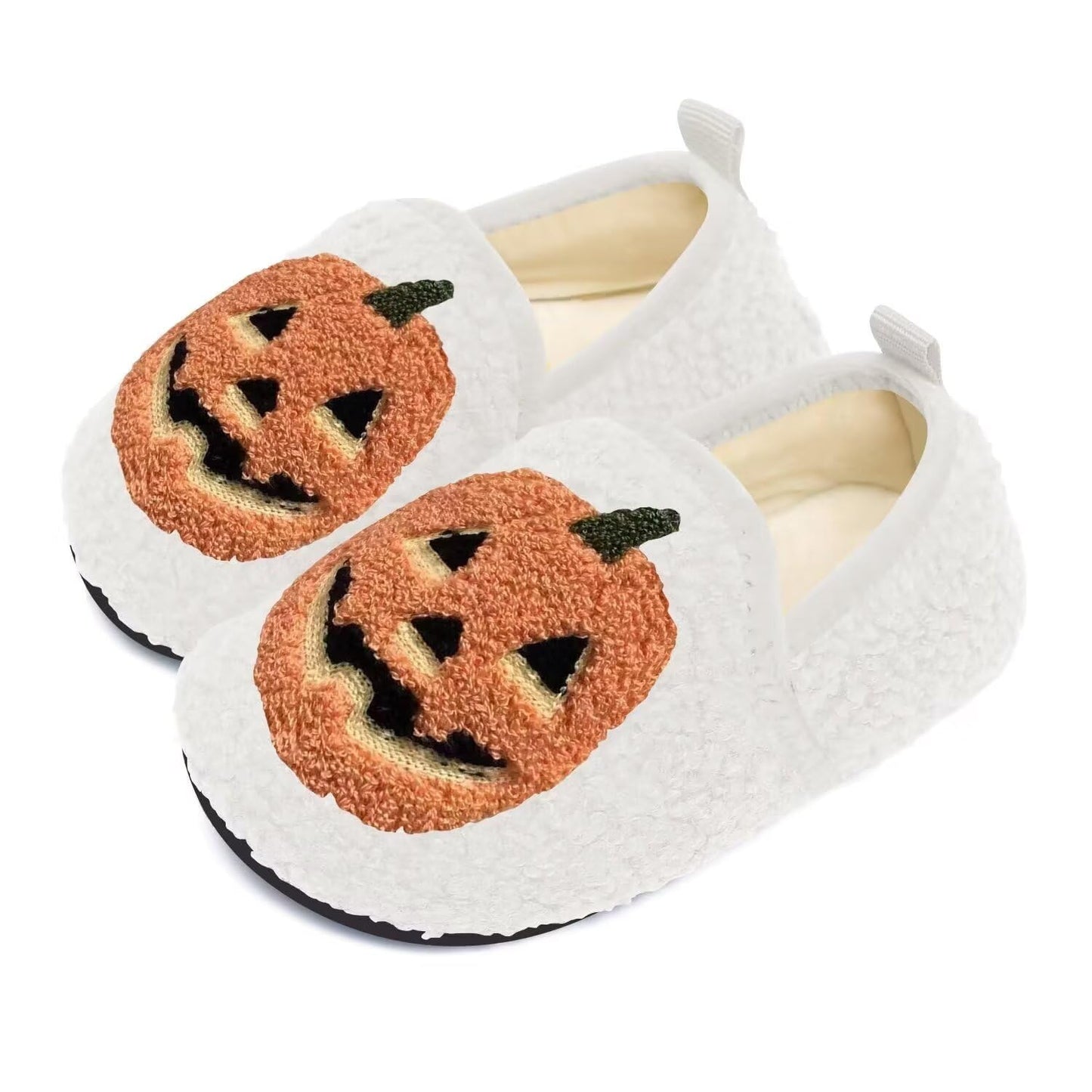 UCUHNB Pumpkin Slippers Socks Indoor Pumpkin Shoes Toddler Boys Girls House Slippers Lightweight Home Shoes Pumpkin 5.5-6Toddler