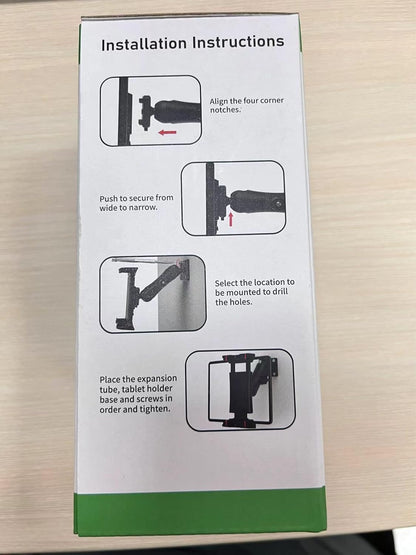 OHLPRO Car Tablet Holder - Heavy Duty Drill Base, Tablet Mount for Truck Compatible with iPad Samsung Tab 5"-13" Tablets and Phones, iPad Stand for Wall/Business/Vehicle/Desktop, etc.