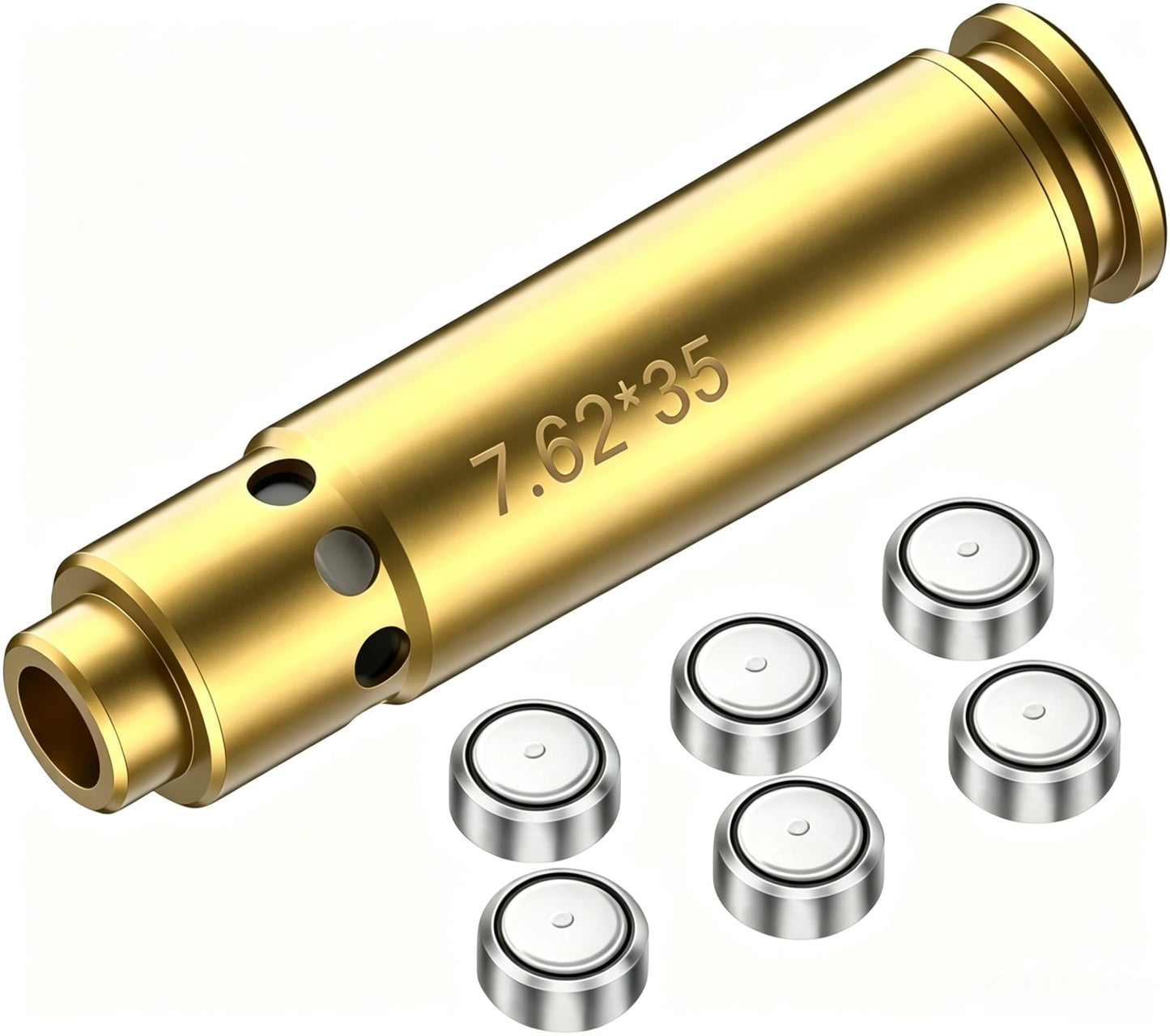 Tipfun Bore Sight Cal 300BLK 7.62x35mm Laser Sight Red Dot Boresighter with Batteries