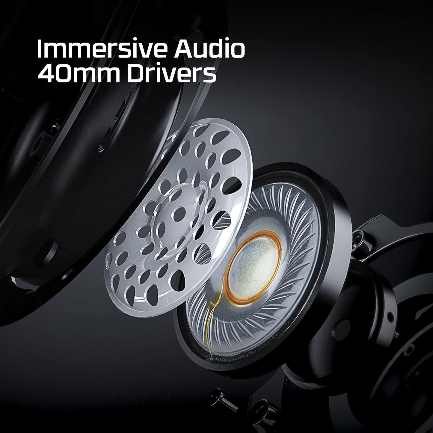 HyperX Cloud Stinger Core – Wireless Lightweight Gaming Headset, DTS Headphone:X spatial audio, Noise Cancelling Microphone, Over Ear Headset For PC, Black (Renewed)