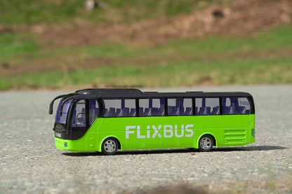 Carson 500907342 FlixBus 2.4GHz - 100% Ready to Drive, Toy Bus, Toy Car, Remote Controlled Car, for Children from 8 Years, Driving Time Approx. 60 Minutes, Colourful