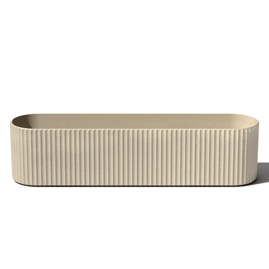 Veradek Demi Series Window Box Planter - Long Planter Box for Windowsill/Balcony | Durable Plastic-Stone Composite Material | Modern Décor for Flowers/Herbs