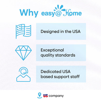 EASY@HOME Adhesive Electrode Pads: 4-Pack, 6.5" x 3", Reusable - Upgraded Conductive Area ETP015B