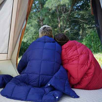 KingCamp Camping Blanket Lightweight Outdoor, Travel Blanket Multifunctional Warm, Sleeping Blankets Ultralight with Snap Button, Sleeping Quilt for Picnics Beach Camping Hiking Car Indoor