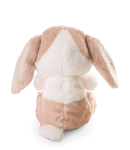 NICI Soft Toy Sleeping Pets Bunny cappuccino in green basket 12cm