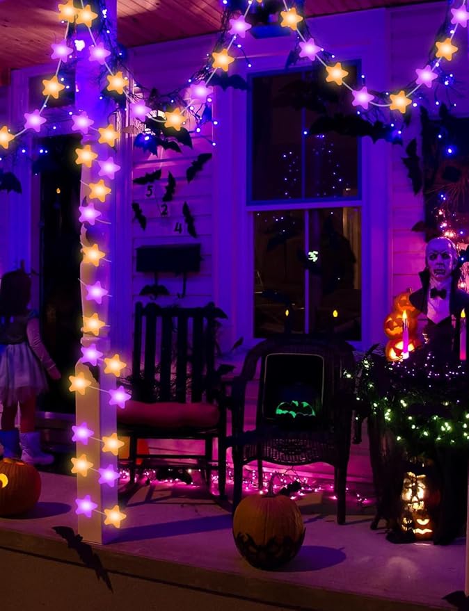 Smart Star Fairy Lights Plug in, 33Ft 16 Million Color Changing String Lights RGB Built in Chip APP & Remote Control DIY Music Sync Twinkle Light for Bedroom Christmas Decoration