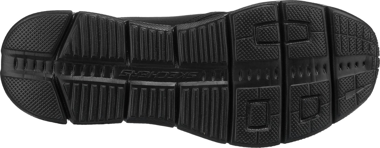 Skechers Men's Equalizer 4.0 Trainers, Black Black Mesh Pu Black Trim Bbk, 9 UK