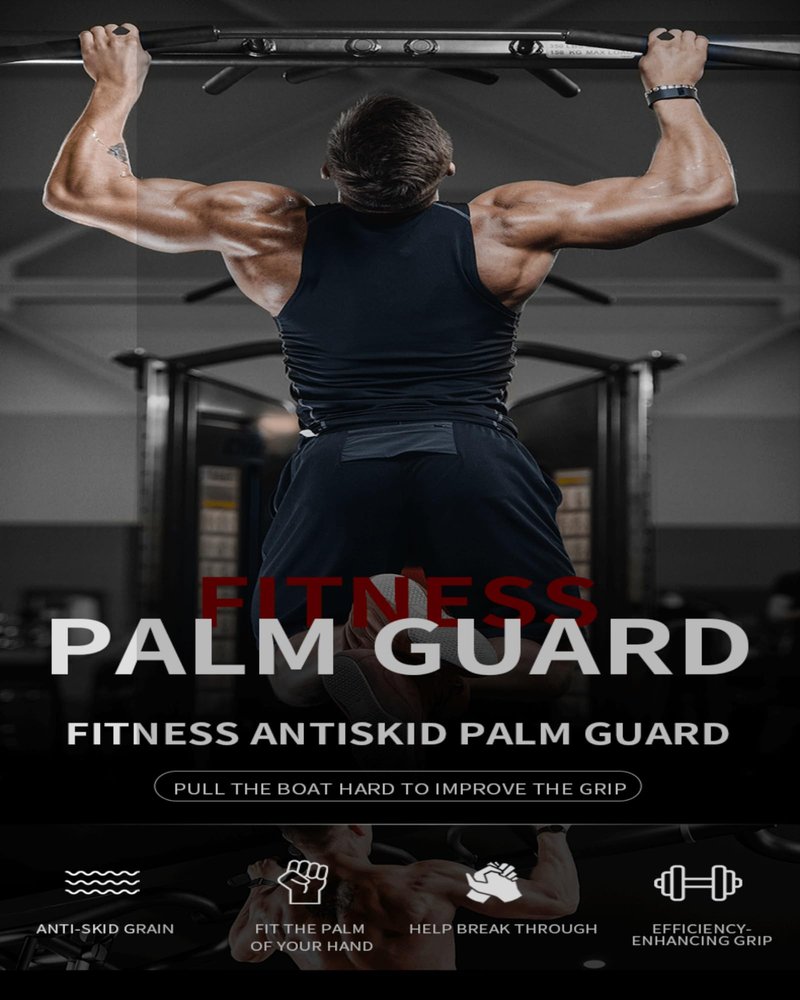 Workout Gloves for Women & Men - Anti-Slip Weight Lifting Grips with Rubber Grip, Fingerless Gym Hand Grips for Dumbbell Barbell Pull Up Grips Lightweight & Machine Washable with Storage Bag (XL)