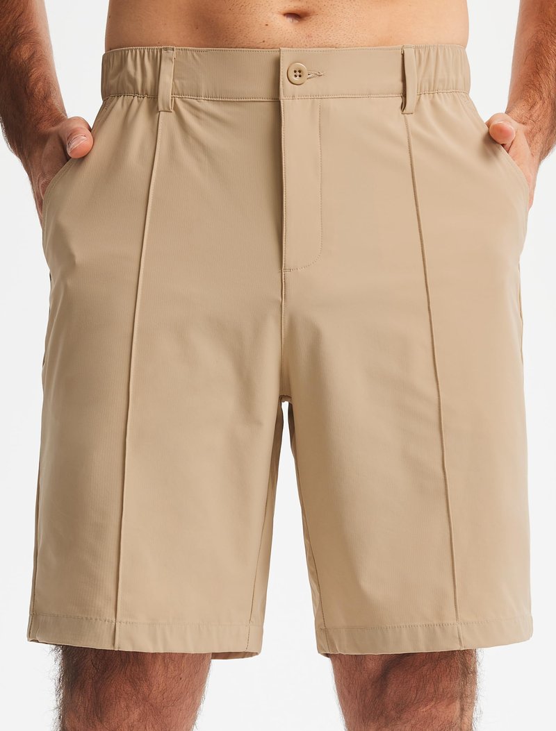 Libin Men's Classic Fit 9" Golf Shorts All Day Comfy Casual Shorts Quick Dry Lightweight Stretch Dress Travel Summer Clothing Work Outdoor Sports with Pockets Khaki 32