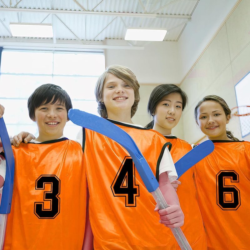 KisSealed 24 Pack Scrimmage Training Vest,Team Sports Pinnies Reversible Numbered Soccer Team Practice Penny Jerseys