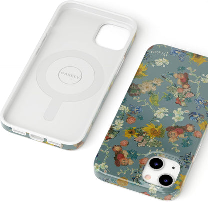 Casely iPhone 13 Case | Field of Flowers | Pastel Floral | Compatible with MagSafe | Classic Ultra Slim Design