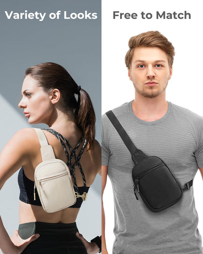 CHOLISS Small Sling Bag for Women and Men, Crossbody Bags Trendy with Extended Strap, Lightweight Chest Bag