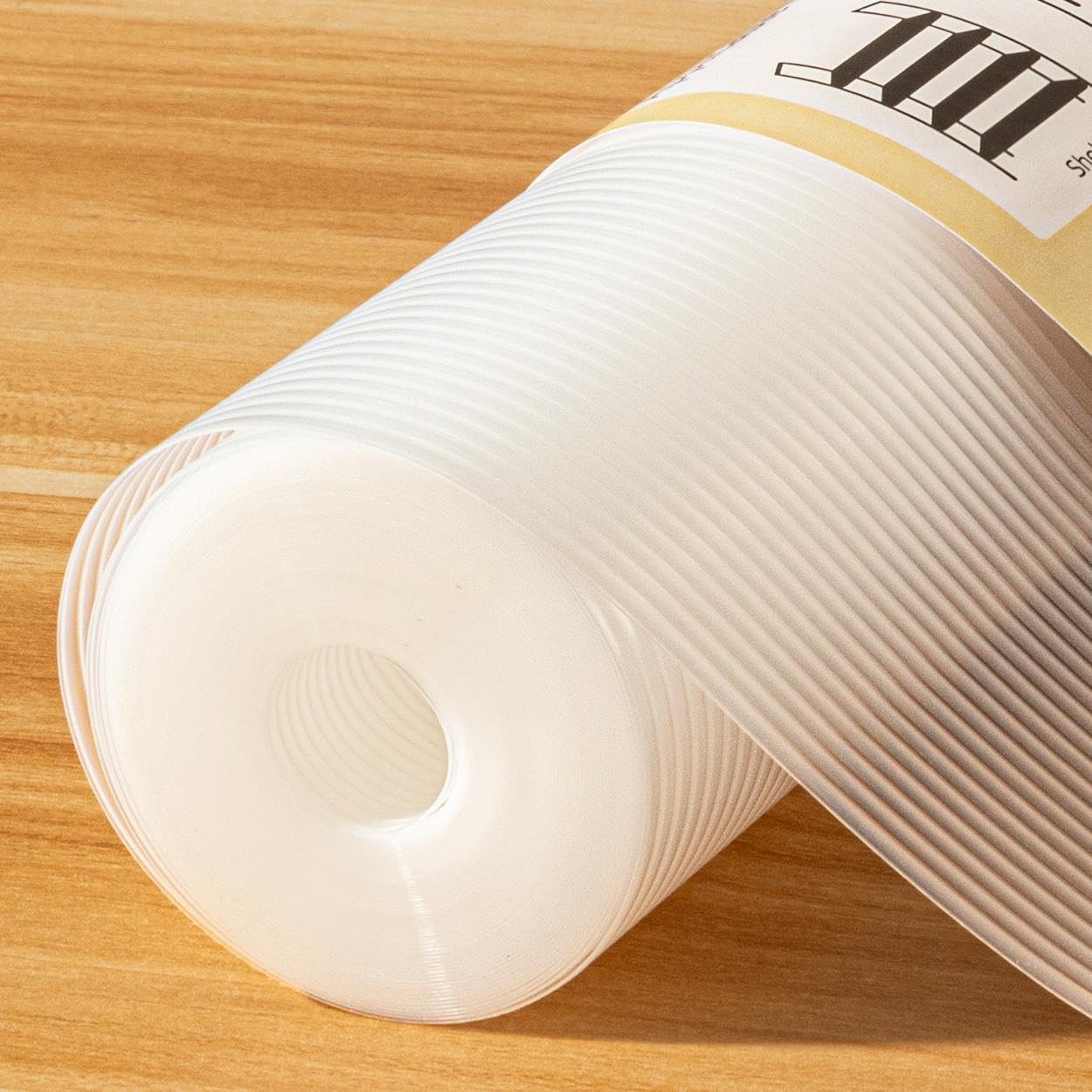 FEXIA Shelf Liner for Kitchen Cabinets, 17.5 Inch x 20 FT, Non Adhesive Drawer Liner, Refrigerator Liners, Washable Oil-Proof Fridge Pads Shelves Drawer, Cabinet Mat for Shelves (Clear)