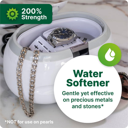 HouseProud Ultrasonic Jewellery Cleaner Fluid - Professional Gold and Silver for Jewellery - 1:20 Mix 250ml Concentrated Ultrasonic Fluid with Medical Enzymes