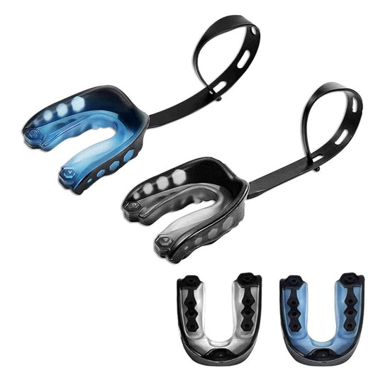2 Pack Football MouthGuard with Straps and Case,Kid Mouth Guard Youth Football Mouthpiece,Kid Sports Mouth Guard for Boxing, Basketball, MMA, Lacrosse,Hockey,MouthGuard for Kid&Youth