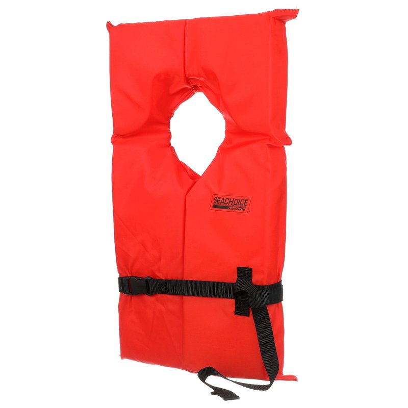 SEACHOICE 85580 Life Vest, Type II Personal Flotation Device â€“ Orange â€“ Adult XL