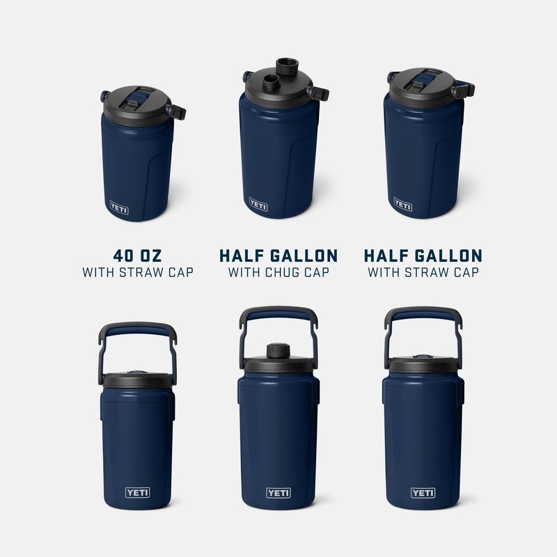 YETI Silo Half Gallon Insulated Straw Cap Water Jug – Leakproof, Lightweight Sports Bottle with Fence Hook Handle – Keeps Drinks Ice-Cold – Ideal for Gym, Sports & Tournaments, Black