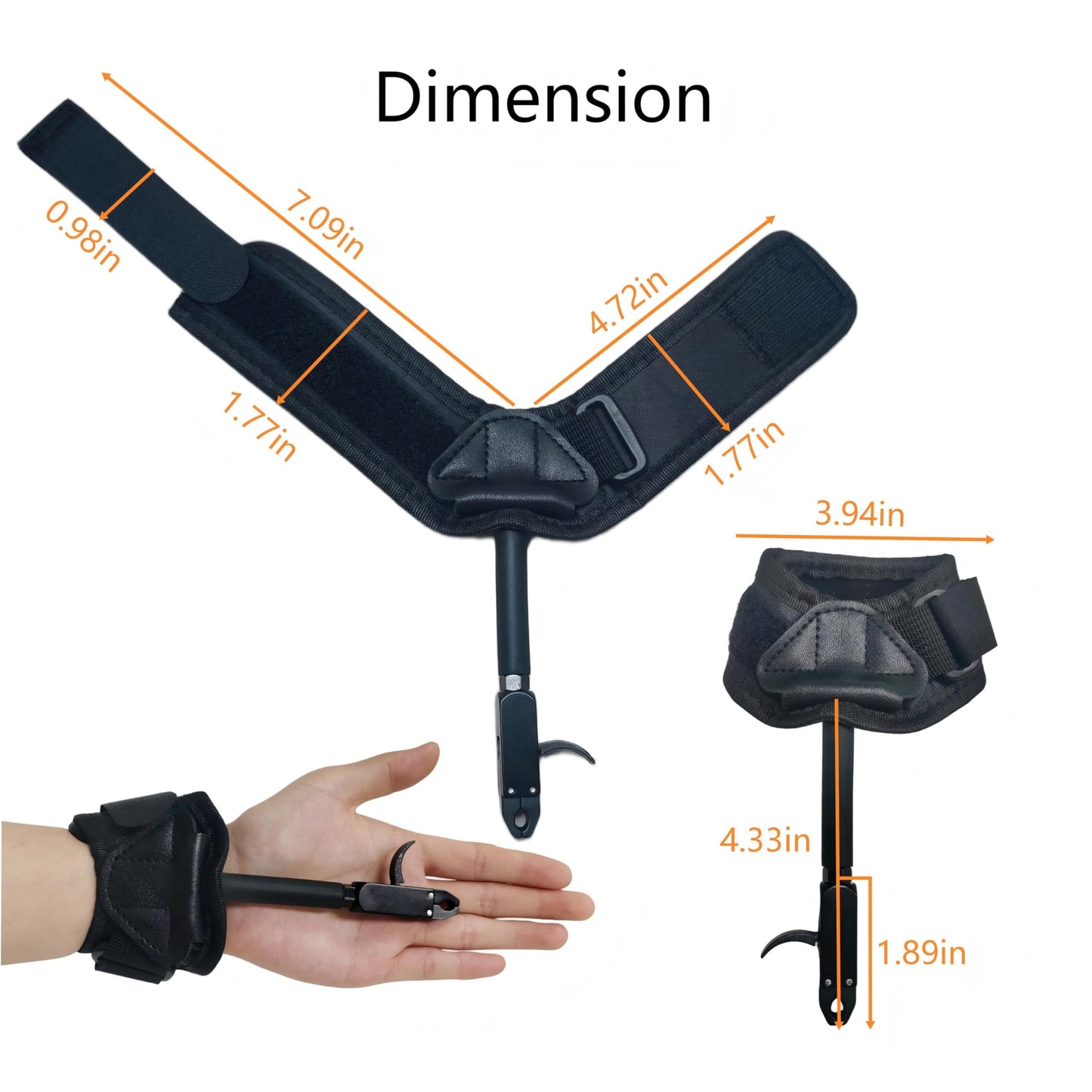 Archery Bow Release,Wrist Strap Releases Aid for Compound Bow Trigger 360° Adjustable Aids for Hunting Shooting, Fits Both Youth and Adult, Left or Right Hand (KA-4003)