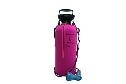 Petacarium Insulated Portable Shower (8 Litre, Pink) for Dogs, Camping, Paddleboarding, Muddy Walks
