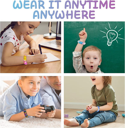 100Pcs Pop Bracelet, Party Favors for Kid, Pop Wrist Strap Fidget Toys Pack ,Fidget Toys for Girils Boys, as Gifts for Easter Chrismas,Classroom Prizes for Students