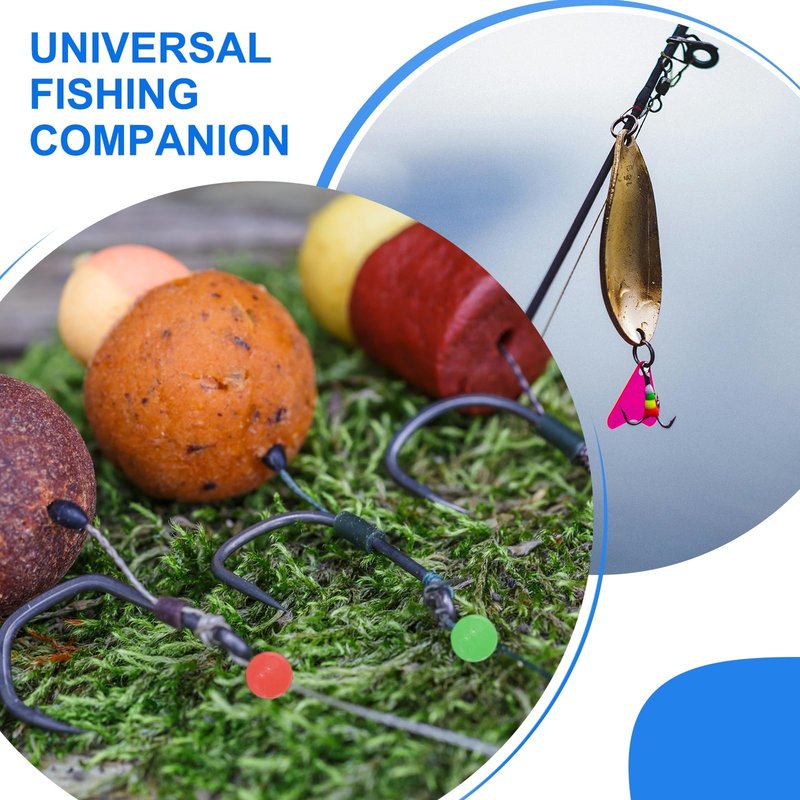 YELARXI Fishing Beads Glow Hard Plastic Fishing Bait Eggs Lure Rigs Accessories, Fit for Saltwater Freshwater