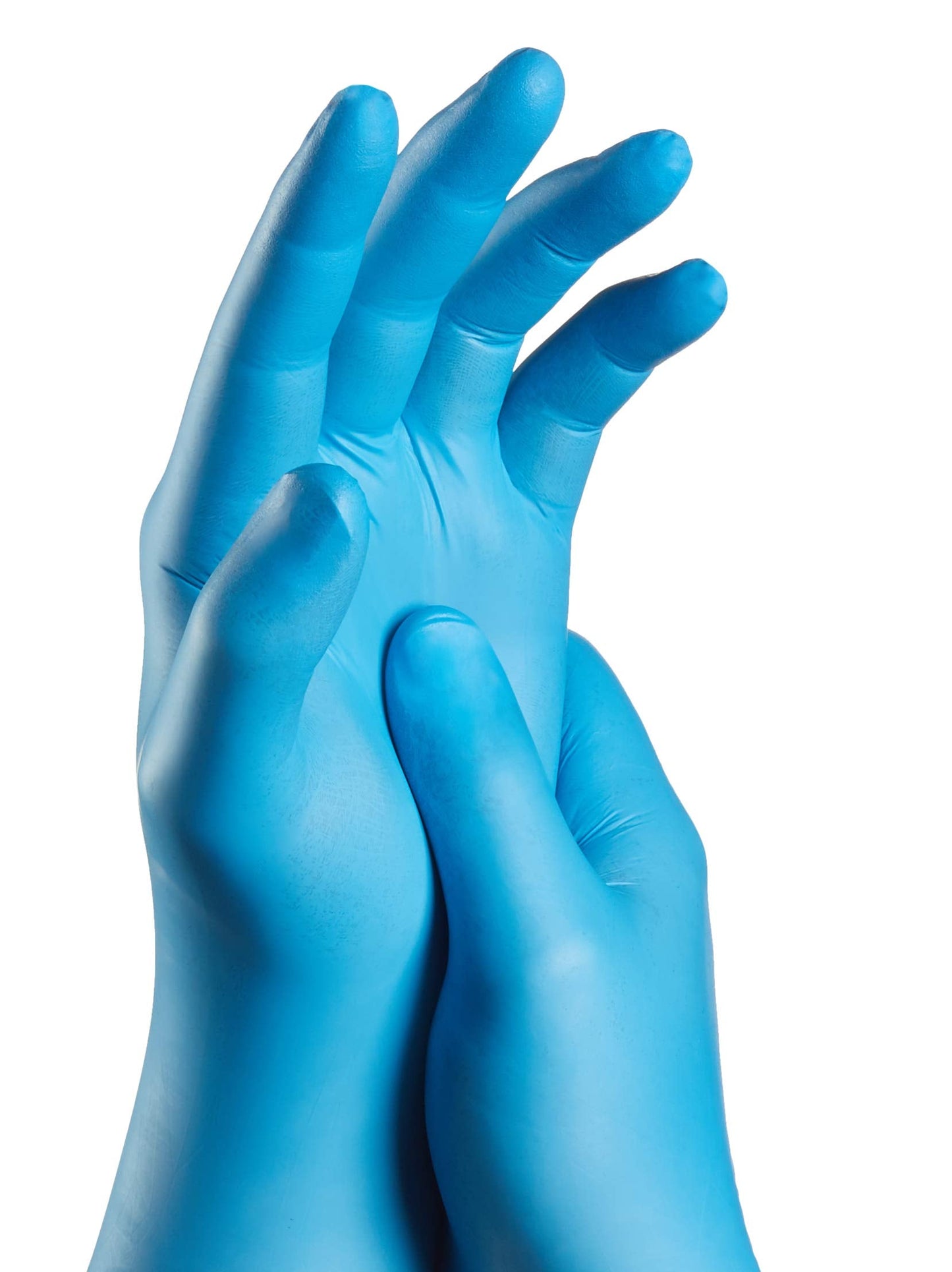 Touchguard Disposable Gloves Blue Nitrile - Latex and Powder Free - Multi-Purpose - Food Grade Gloves - Extra Strong Gloves - Box of 100 - Blue - Size XL