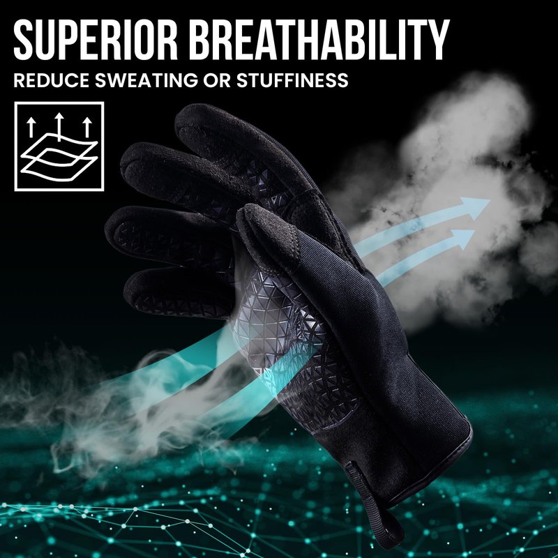TAILI Level 3 Needle, Level 5 Puncture Resistant Work Gloves for Gardening, Touchscreen, Breathable, Grip Enhanced A7 Cut Resistant Safety Gloves, Black, Medium (M), 1 Pair