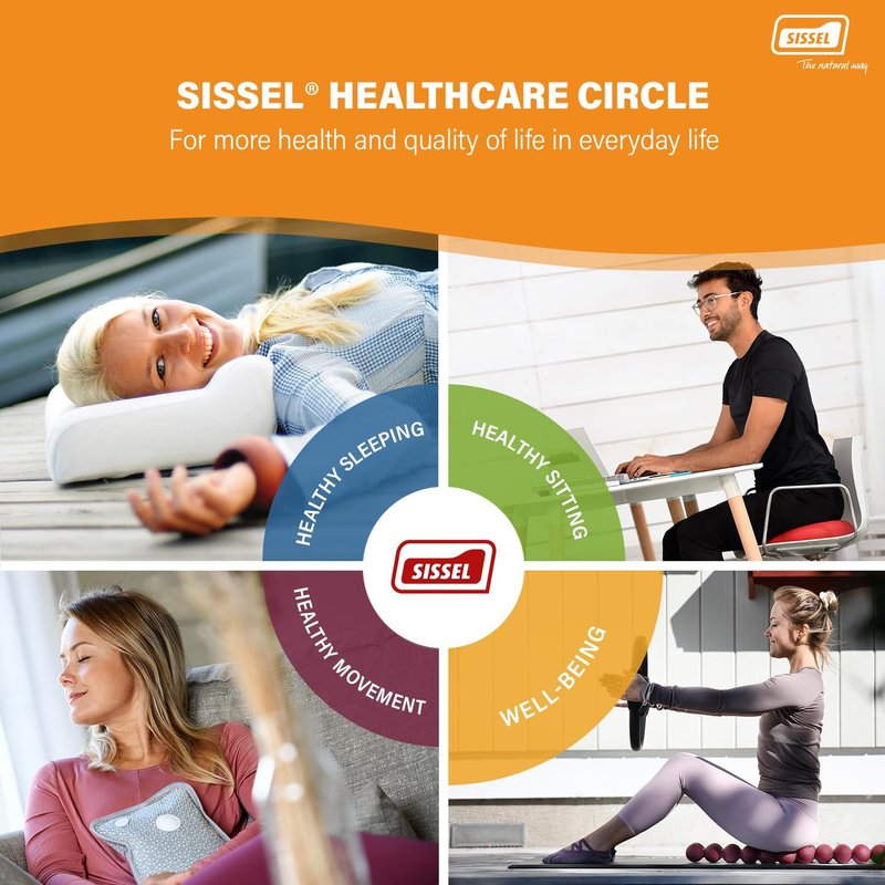 SISSEL Pilates Soft Ball - 8.5 in Gray | Phthalate-Free PVC for Deep Relaxation & Muscle Strengthening | 340 lbs Capacity