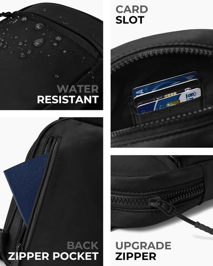 CHOLISS Small Sling Bag for Women and Men, Crossbody Bags Trendy with Extended Strap, Lightweight Chest Bag