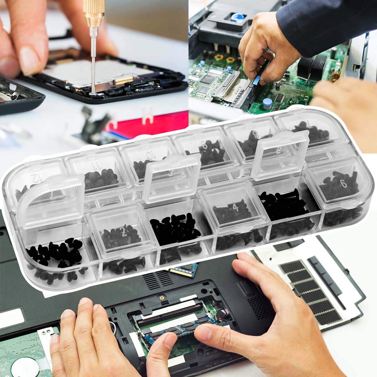 Akuoly Laptop Screw Set Notebook M2 M2.5 M3 Replacement Screw Kit 240 Pieces for Dell Samsung IBM HP Sony Toshiba Gateway Acer Lenovo Laptops