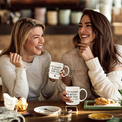 Valentines Galentines Day Gifts for Her - 12oz Funny Coffee Mug for Best Friend Girlfriend Besties BFF Mom Grandma Wife Sister Gifts from Sister Valentine's Birthday Mothers Day Present for Mom Women