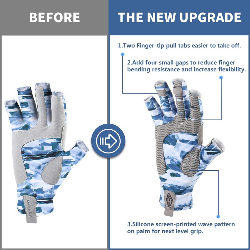 UV Protection Fishing Fingerless Gloves - UPF50+ Sun Gloves for Men & Women | Ideal for Kayaking, Hiking, Paddling