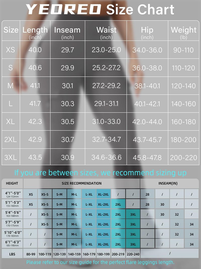YEOREO CoreFlex Women Workout Flare Leggings with Pockets Hidden Scrunch High Waisted Cargo Gym Yoga No Front Seam Leggings Dark Grey XS