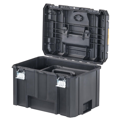 DEWALT TSTAK Tool Box, Extra Large Design, Removable Tray for Easy Access to Tools, Water and Debris Resistant (DWST17806)