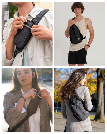 Waterfly Sling Bag Backpack Shoulder Crossbody Bag Chest Bags Hiking Casual Daypack for Men Women