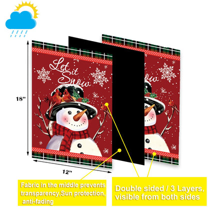 Seasonal Garden Flags Set of 12 Double Sided 12 x 18 Inch Yard Flags, Small Garden Flags for Outside, Fall Winter Halloween Christmas Outdoor Flags, Holiday Flags for All Seasons