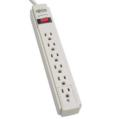 Eaton Tripp Lite series 6 Outlet Surge Protector Power Strip, 6ft Extension Cord, 900 Joules, 15A Circuit Breaker, UL Certified, Black (TLP606B)