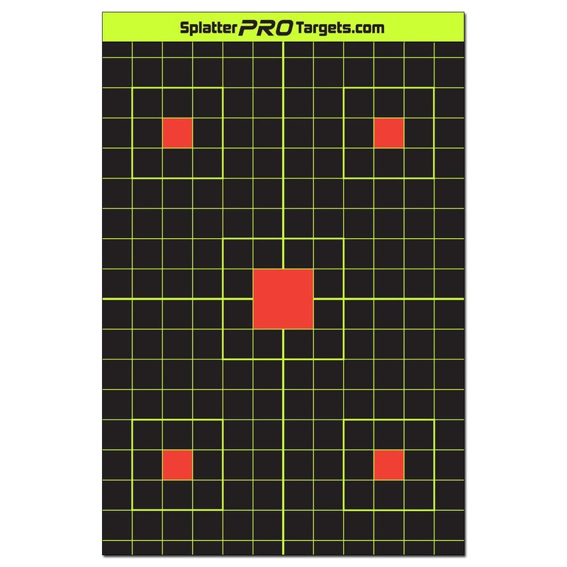 12x18 Splatter Targets. Shots Burst with a Bright Splatter Upon Impact. Instantly See Your Shots. (10)