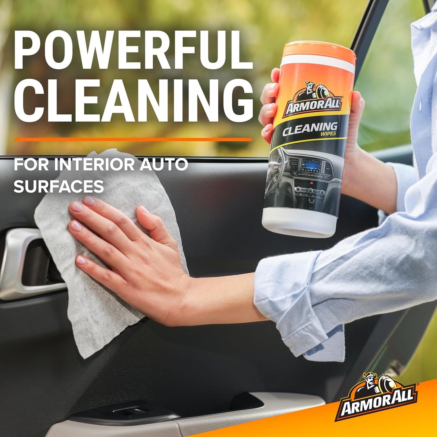 Armor All® Car Cleaning Wipes - 90 Count, Safely Cleans Interior Surfaces, Removes Tough Dirt, Matte Finish, Disposable and Convenient