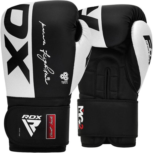 RDX Boxing Gloves, Maya Hide Leather Training Gloves for Muay Thai, Kickboxing, Sparring, Punch Bag, Punching Bag, Kickboxing Gloves, Martial Arts Training, Home Gym, Men, Women, 8 10 12 14 16 oz