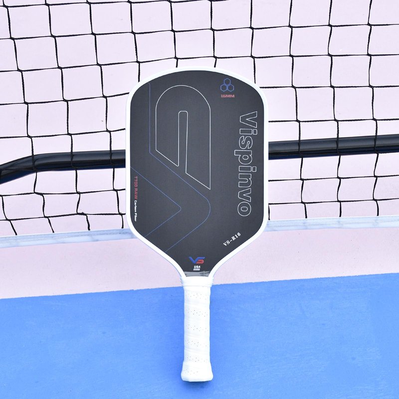 Carbon Fiber Pickleball Paddle USAPA Approved, 16MM T700 Thermoformed Pickleball Paddle with Polypropylene Honeycomb Core, Foam Injected Edges Designed for Ultimate Spin & Consistency