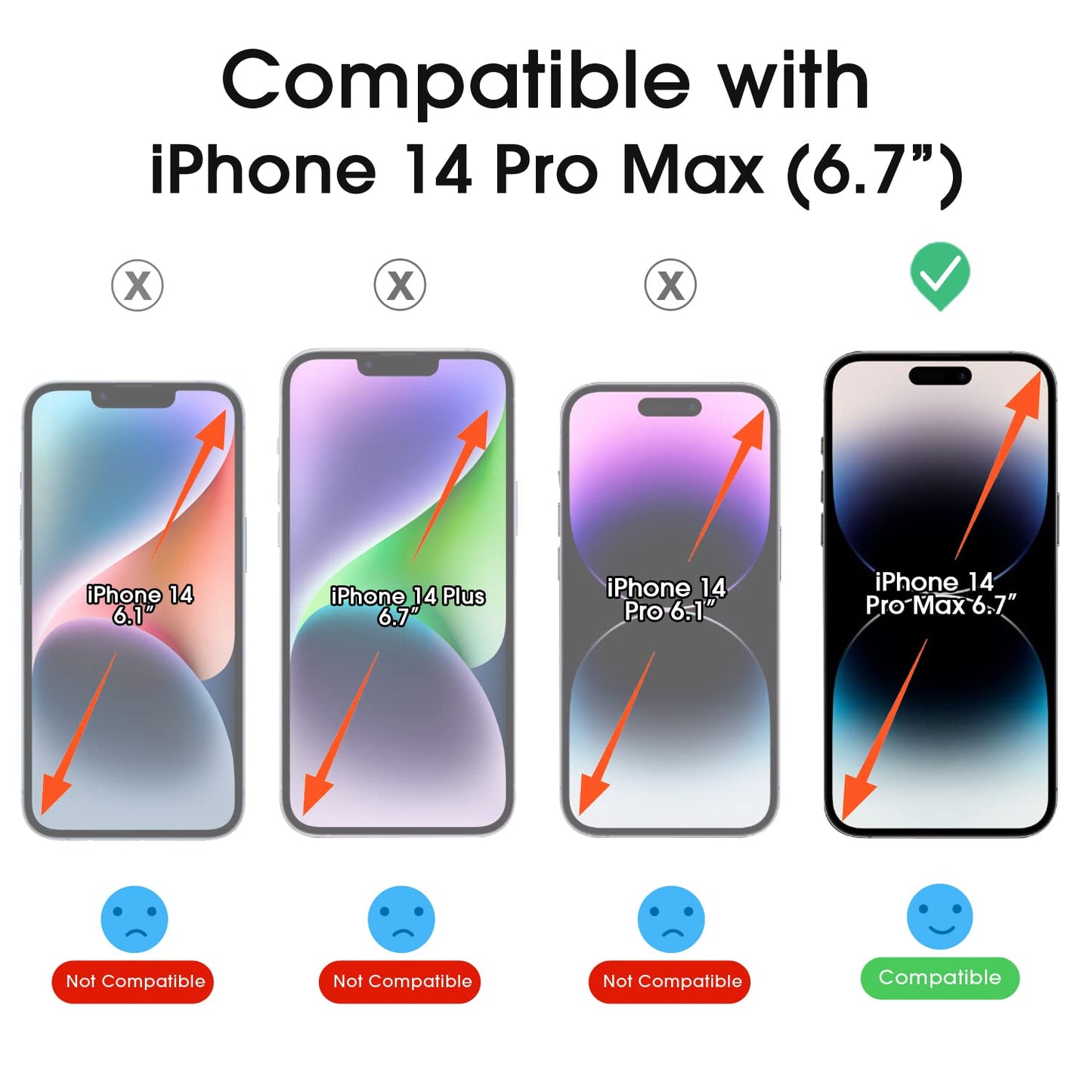 amFilm Easiest Installation OneTouch for iPhone 15 Pro Max Screen Protector [6.7 Inch] Tempered Glass + Camera Lens Protector, Auto-Alignment Tech, Bubble Free, Case Friendly, Anti-Scratch [2+2 Pack]