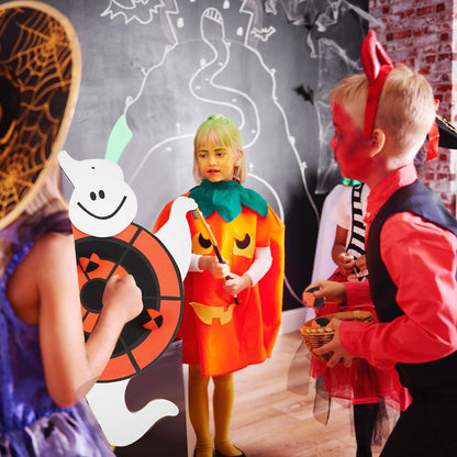 Ghost Dart Board with Sticky Balls for Halloween, Spliceable Dart Board Kit Misc Games Halloween Toy