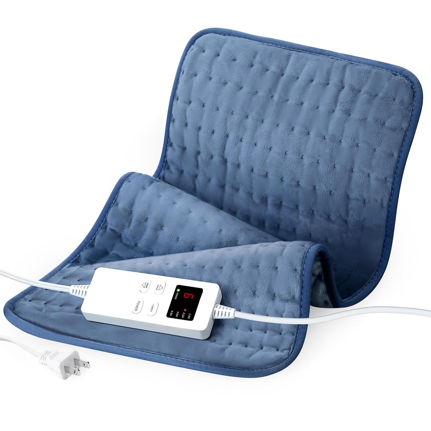 Heating Pad for Back, Large Heating Pads for Body Muscle Pain Cramps Relief, 6 Heat Settings Machine Washable Electric Heating Pad, Birthday Christmas Gifts for Women Mom