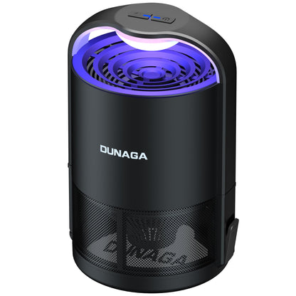 DUNAGA Fly Traps, Fruit Fly Trap Indoor, Gnat Traps, Bug Zapper Indoor,Mosquito Traps with 10 Sticky Glue Boards, Black