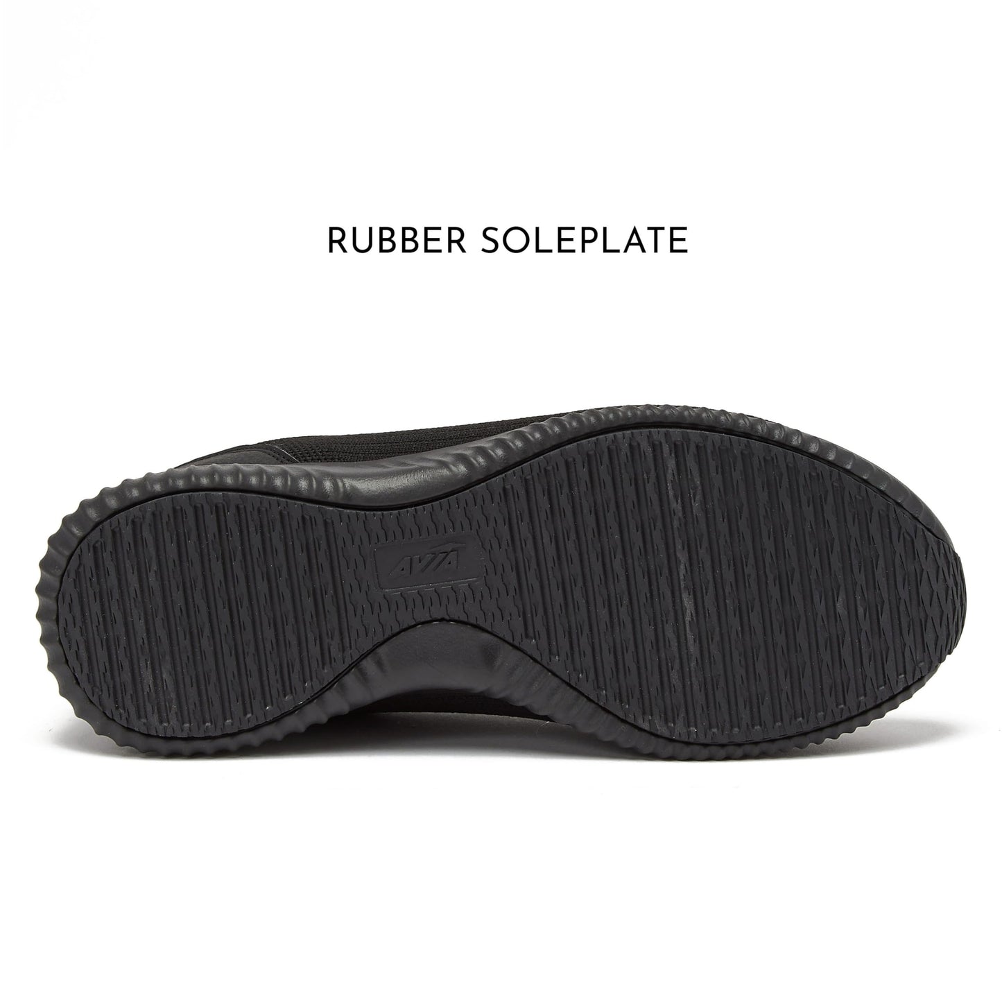 Avia Air Slip On Shoes for Women - Casual Comfortable Athletic Tennis Walking Sneakers for Women with Memory Foam - Black/Black, 9 Wide